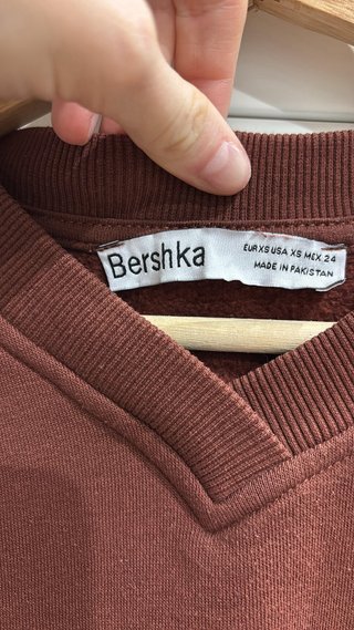 Sudadera Pull&Bear Marrón TALLA GRANDE M/L
