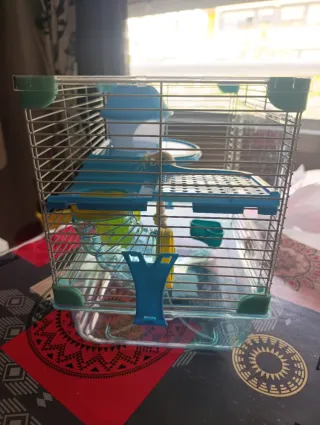Jaula para hámster con accesorios