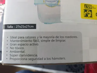 Jaula para hámster con accesorios