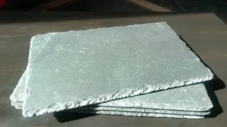4 Platos Pizarra Piedra