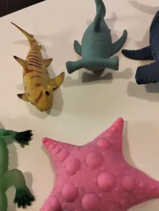 Set creature marine giocattoli