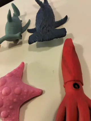 Set creature marine giocattoli