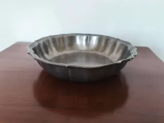 Ciotola centrotavola vintage in peltro