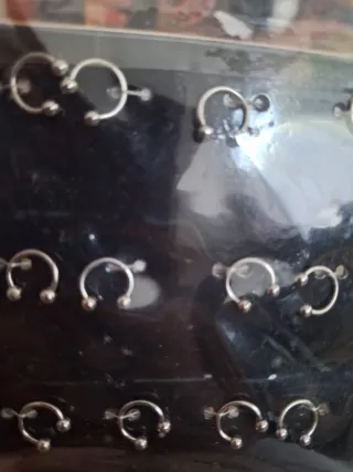 Pack 12 Anillas Piercing Acero Quirúrgico