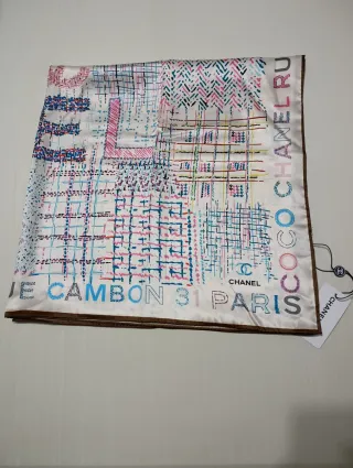 Pañuelo Chanel Blanco