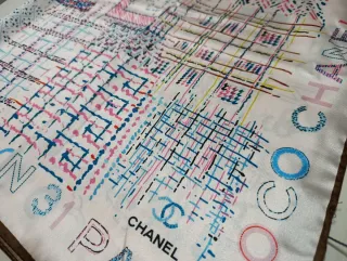 Pañuelo Chanel Blanco