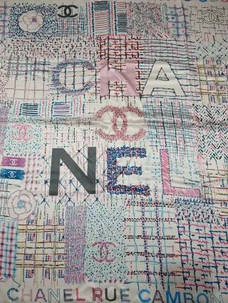 Pañuelo Chanel Blanco