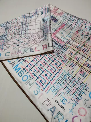 Pañuelo Chanel Blanco