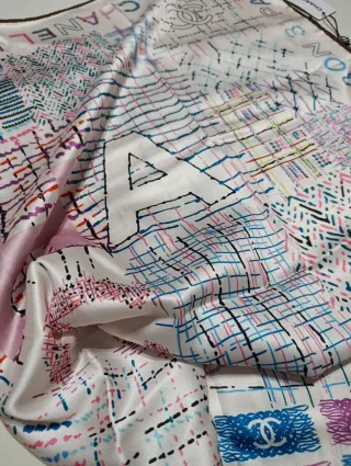 Pañuelo Chanel Blanco