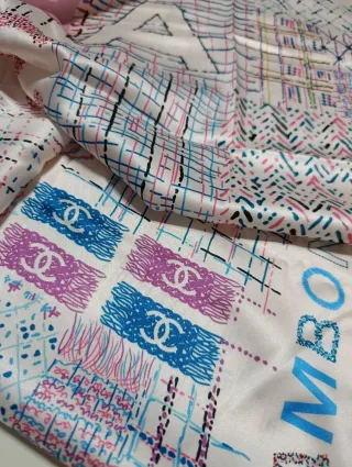 Pañuelo Chanel Blanco