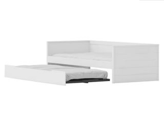 Cama nido individual de madera blanca