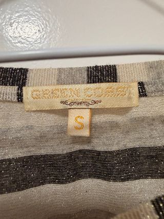 Camiseta Green Coast brillo dorado