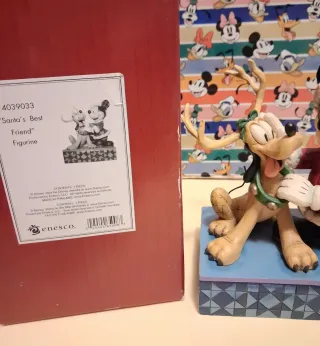 Mickey y Pluto Navidad Jim Shore