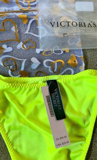 Tanga Victoria's Secret Amarillo Brillantes