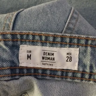 Falda vaquera larga azul