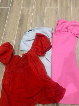 Lote Ropa Mujer Negro y Rojo