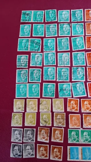 LOTE SELLOS COLECCIÓN JUAN CARLOS Y FRANCO
