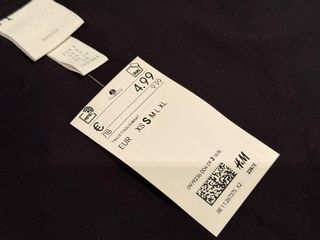 Lote 2 Camisetas H&M Negras Talla S