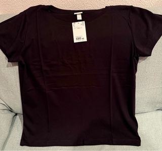 Lote 2 Camisetas H&M Negras Talla S