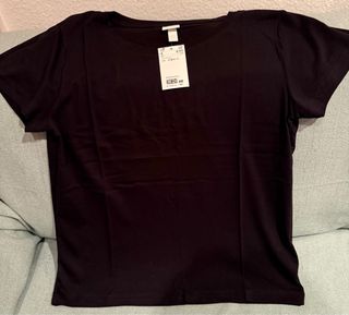 Lote 2 Camisetas H&M Negras Talla S