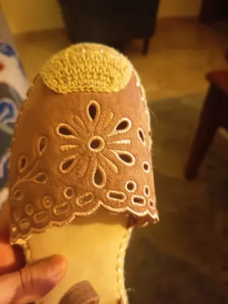 Alpargatas Beige y rosa