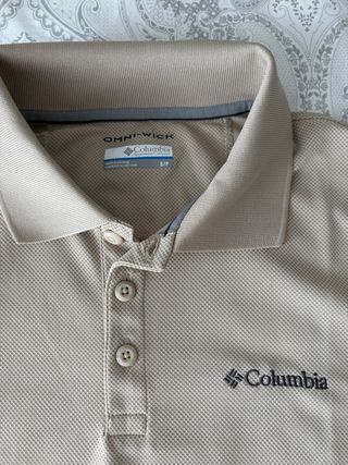 Polo técnico Columbia Talla S Beige