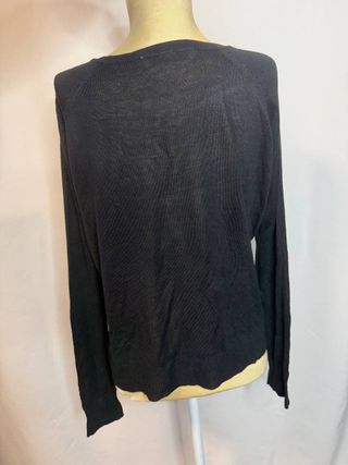 Jersey Zara punto fino negro Talla S