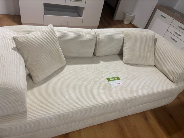 Sofá beige de pana