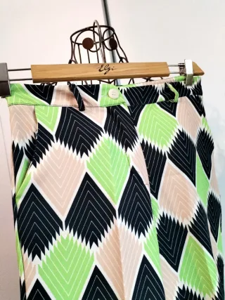 Pantaloni fantasia geometrica