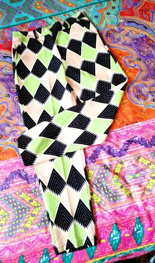 Pantaloni fantasia geometrica