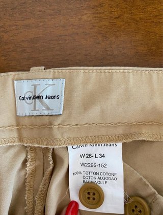 Pantaloni Calvin Klein Beige