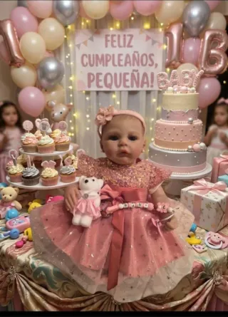 Bebé Reborn Fiesta Cumpleaños