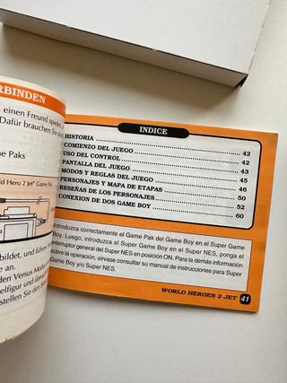 World Heroes 2 Jet – Game Boy COMPLETO (CIB)