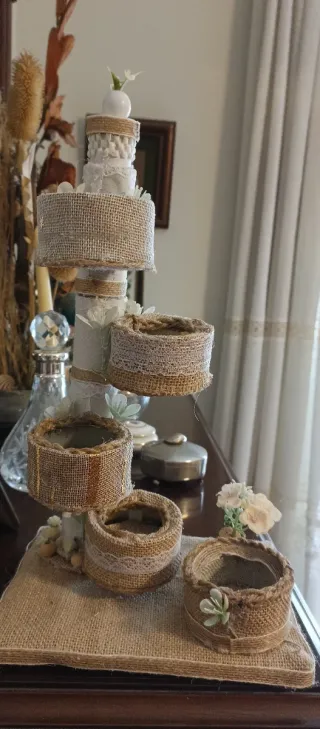 Joyero Organizador Escritorio Beige/Oro