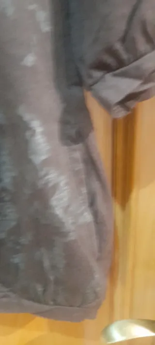 Camiseta Vintage Doble Tela Marrón/Gris