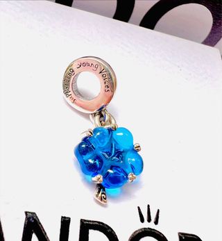 Pandora Charm Árbol de la Vida Azul Plata