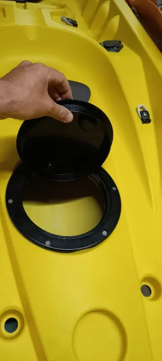 Kayak 2+1 plazas con cañeros