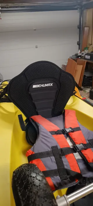 Kayak 2+1 plazas con cañeros
