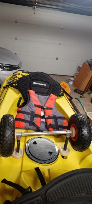 Kayak 2+1 plazas con cañeros