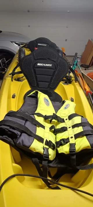 Kayak 2+1 plazas con cañeros