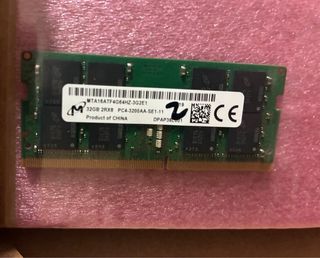 Memoria RAM Micron DDR4 32GB 3200MHz Portátil