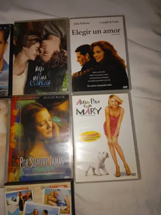 Lote 7 DVDs Películas Románticas Comedia