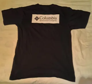 Camiseta Columbia Negra Talla M Gorpcore Style
