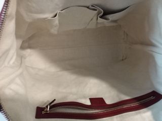 Bolso Gucci Bamboo Shopper Cuero Granate