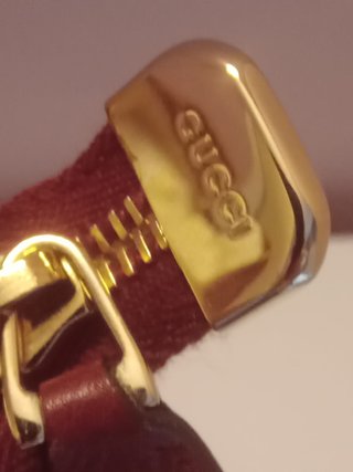 Bolso Gucci Bamboo Shopper Cuero Granate