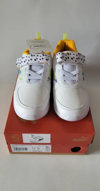 Tênis Puma Fun Racer 34 Menina Novos Branco