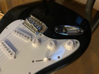 Guitarra Eléctrica Zurdos Stretton Payne Negra