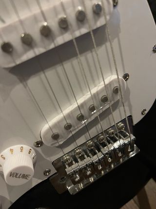 Guitarra Eléctrica Zurdos Stretton Payne Negra