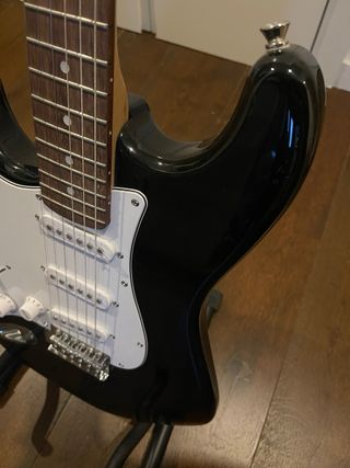 Guitarra Eléctrica Zurdos Stretton Payne Negra