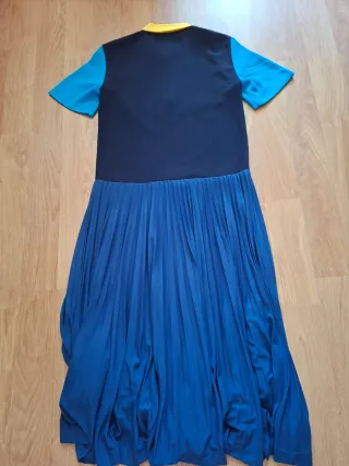 Vestido Lacoste Color Block Plisado